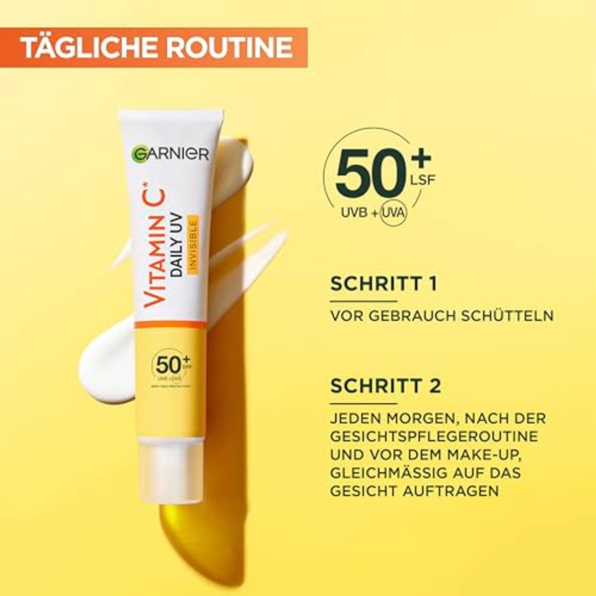 Garnier Vitamine C Daily UV Invisible SPF 50+ 6 x 50 ml - Voordeelverpakking