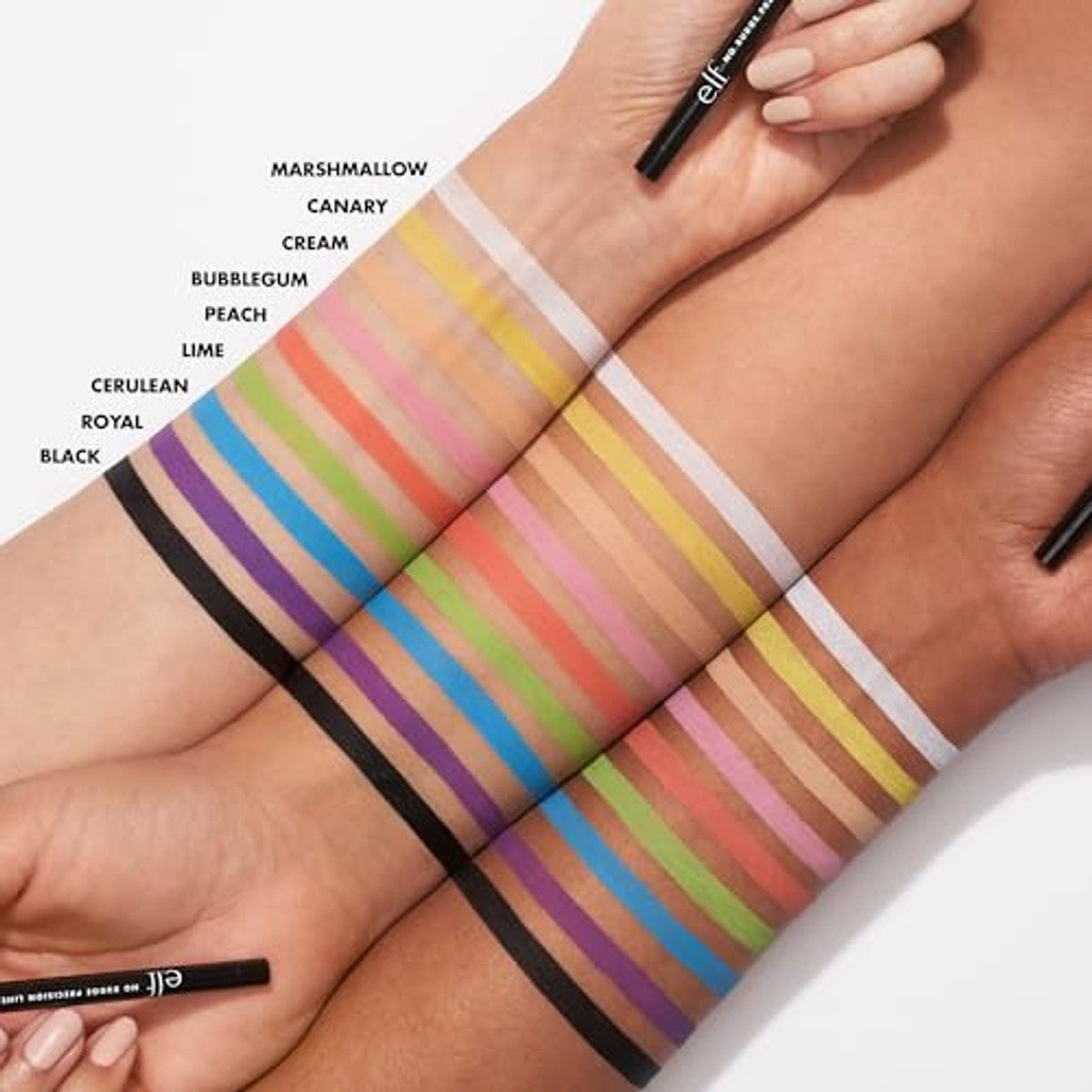 e.l.f. No Budge Precision Eyeliner crème - 3 stuks