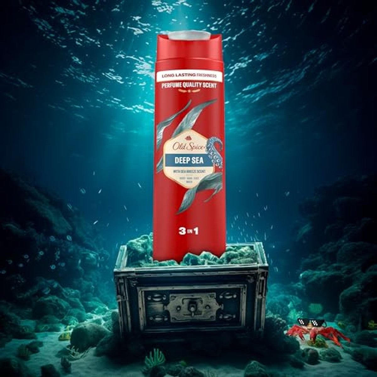 Old Spice Deep Sea 3-in-1 Shampoo 6 x 250 ml - Voordeelverpakking