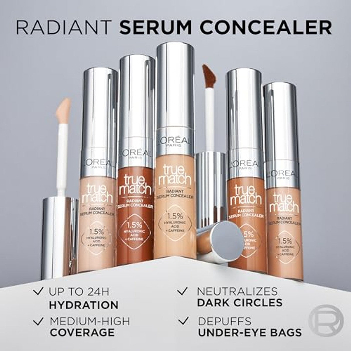 L'Oréal Paris True Match Radiant Serum Concealer 4N 6 x 11 ml - Voordeelverpakking