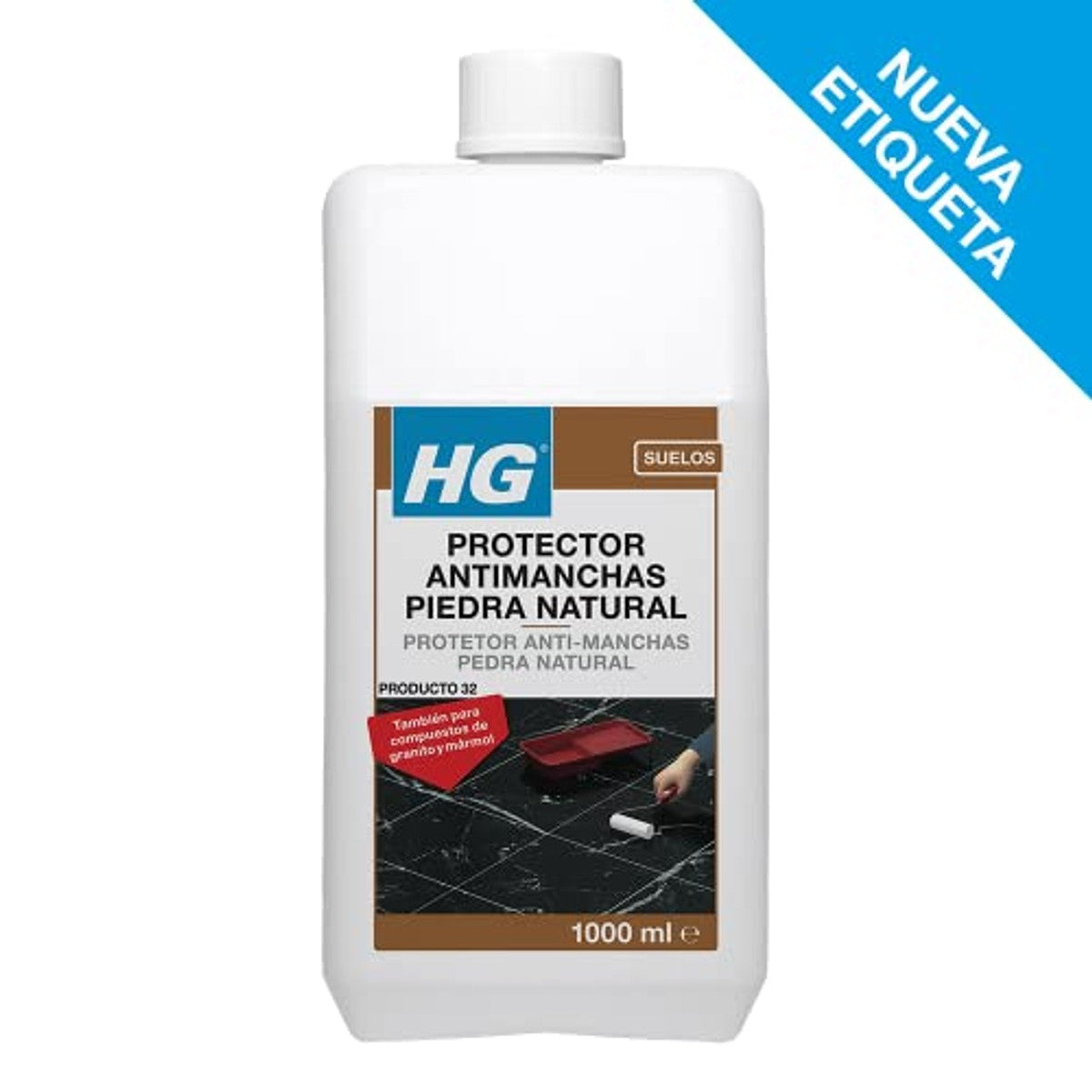 HG Vlekbescherming voor marmer/natuursteen 3 x 1 l - Voordeelverpakking