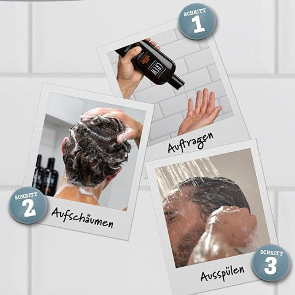 American Crew Daily Cleansing Shampoo voor Mannen 250 ml - 3-pack