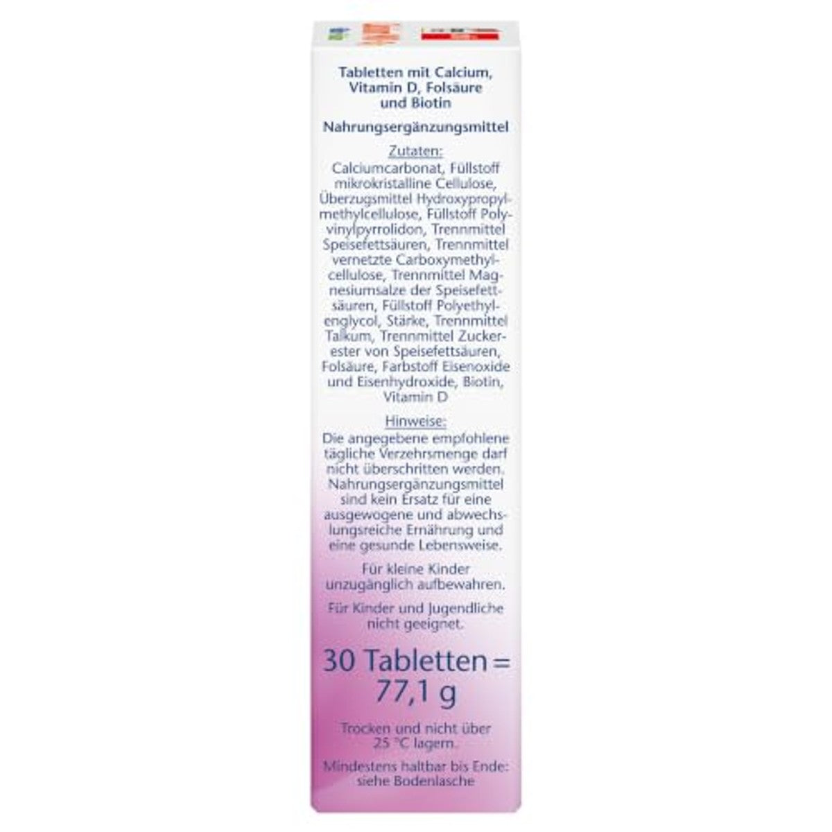 Doppelherz Calcium 900 + D3 + Biotine 30 Tabletten - 3-pack