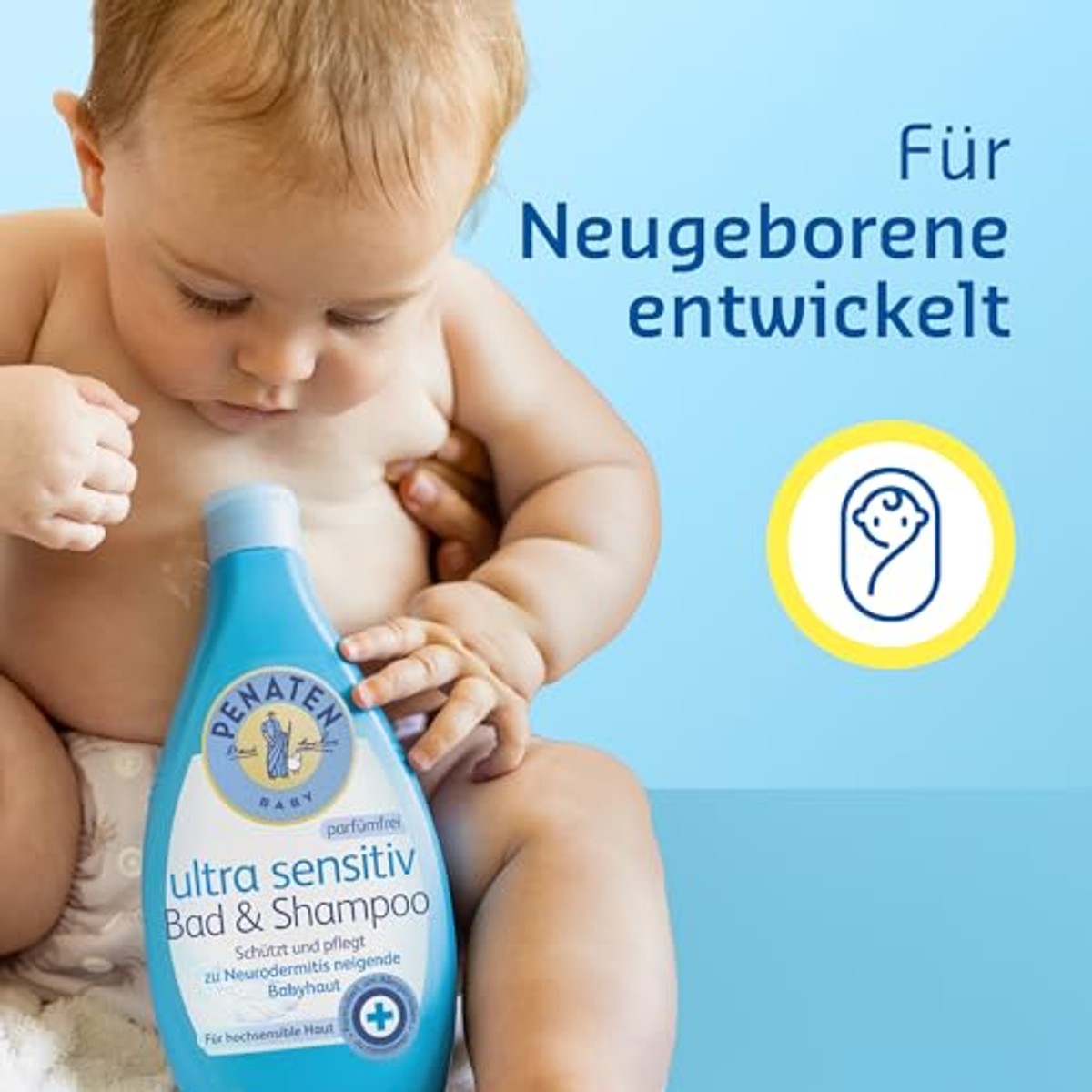 Penaten Ultra Sensitive bad & shampoo 3 x 400 ml - Voordeelverpakking