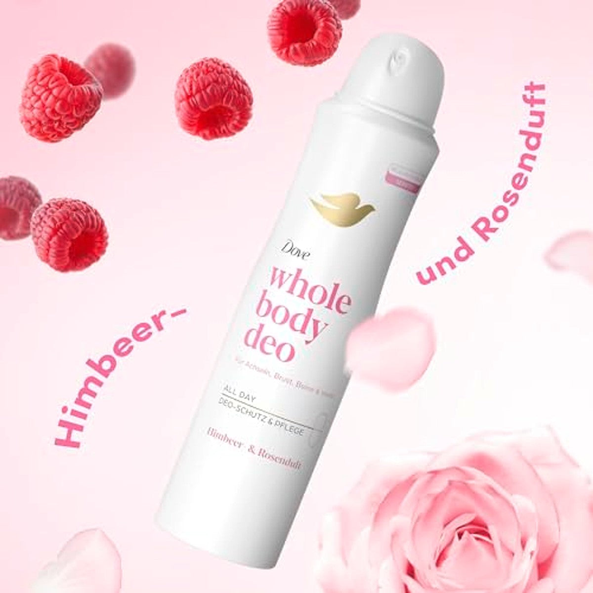 Dove Whole Body Deodorant Frambozen- en rozengeur 150 ml – Dove