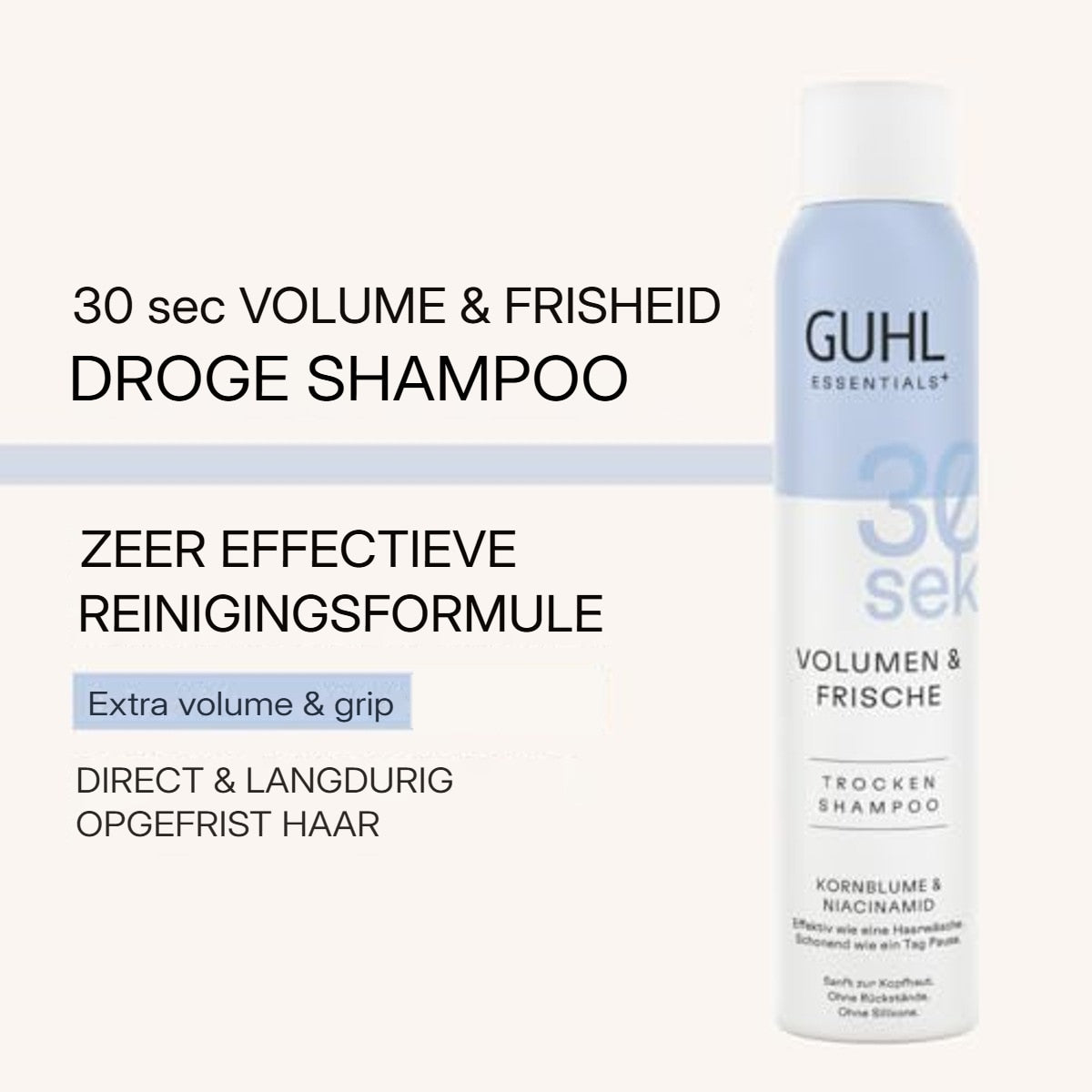 Guhl 30 sec Droge Shampoo Volume & Frisheid 3 x 200 ml - Voordeelverpakking – foto 6