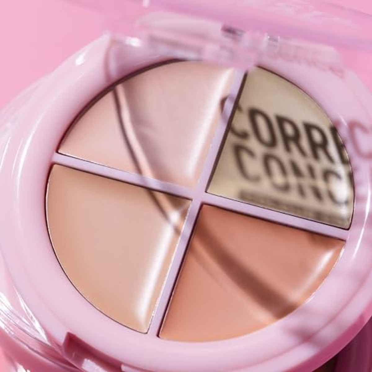 essence CORRECT & CONCEAL Colour Correcting palet, concealer, nr. 10, meerkleurig, 4 kleuren, definieerend, kleurcorrectief, veganistisch, zonder parfum, zonder alcohol, zonder parabenen, per stuk | Onmiddellijk resultaat, definieerend – Essence Cosmetics