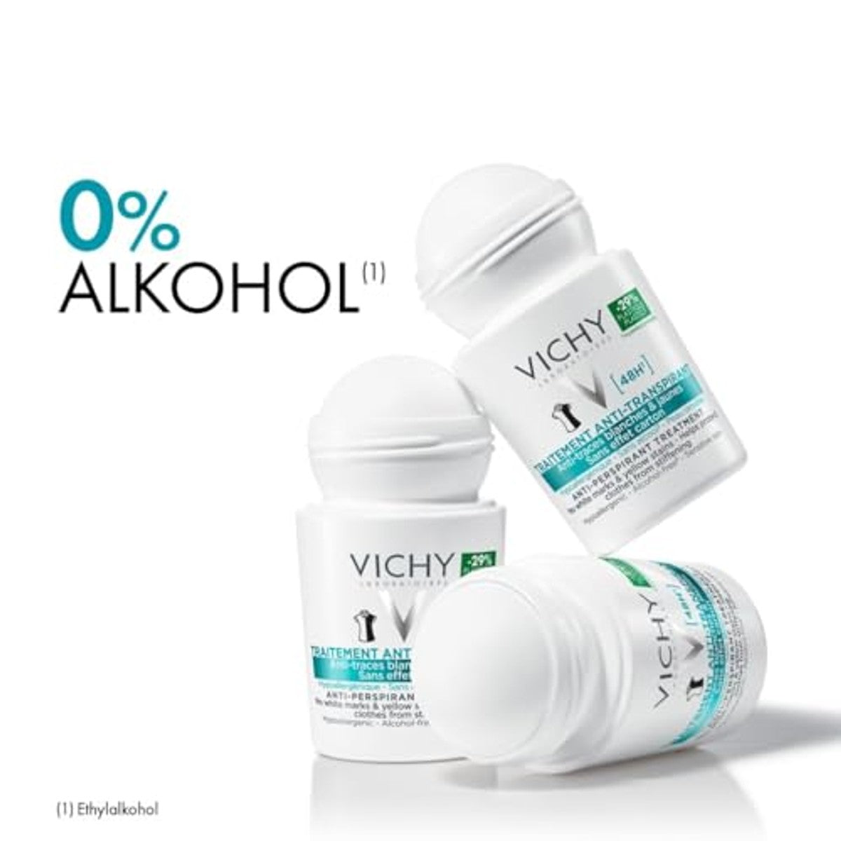 Vichy Anti-transpirant 48 uur Deo Roll-on tegen Vlekken 50 ml