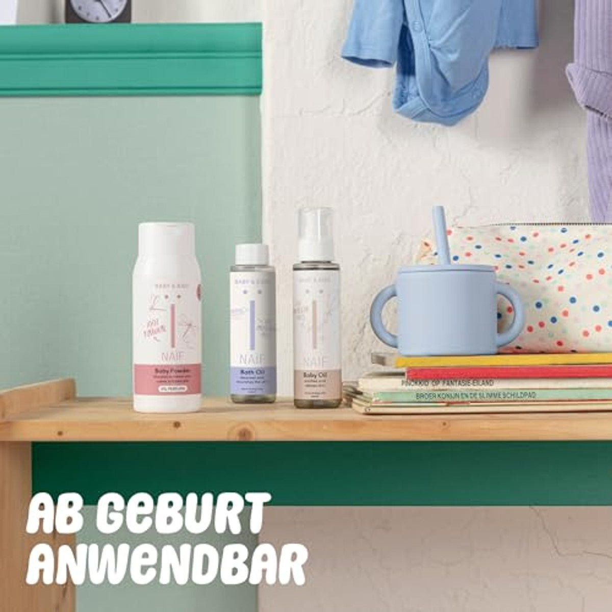 Naïf Milde Badolie 0% Parfum Baby & Kind 6 x 100 ml - Voordeelverpakking