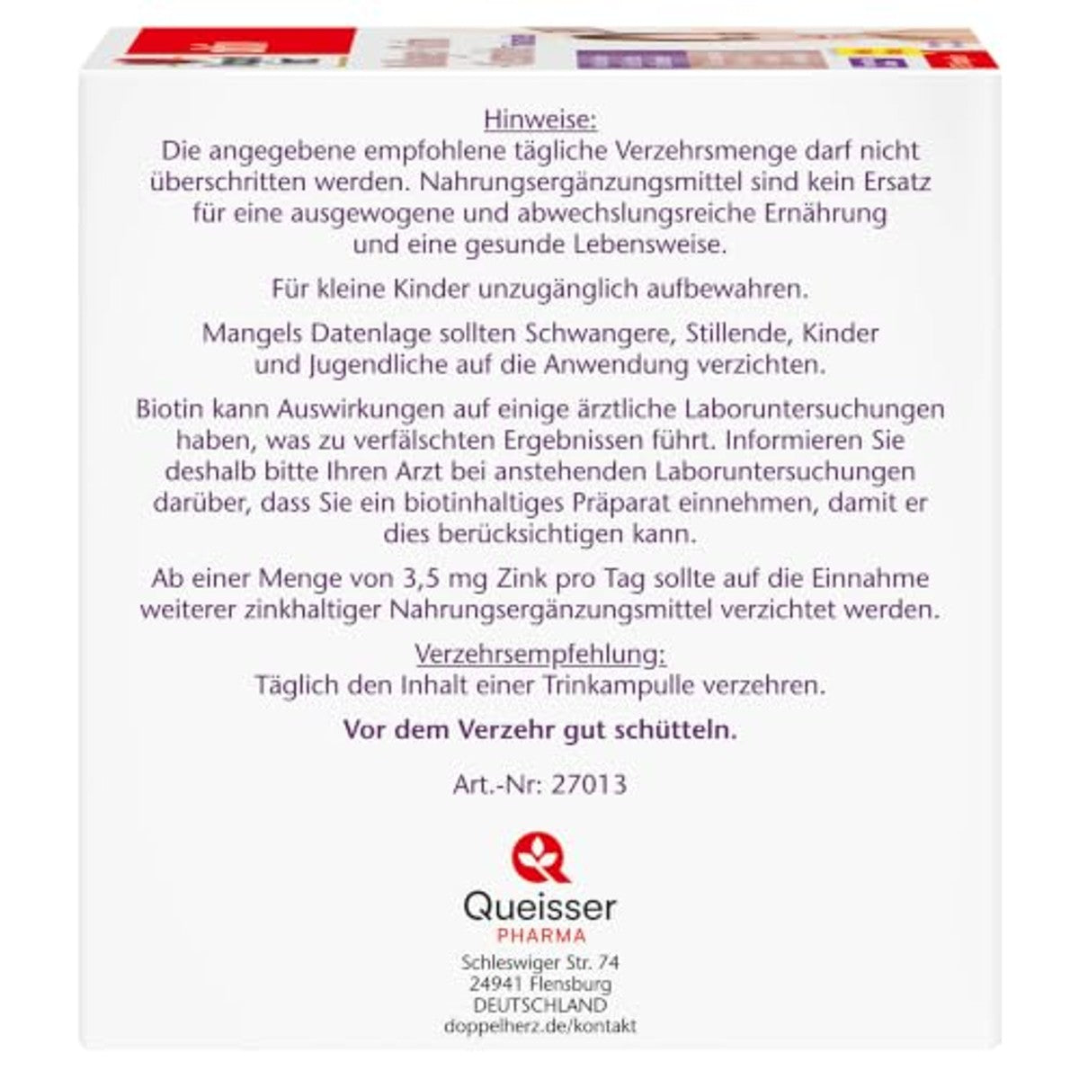 Doppelherz Collageen + biotine + ceramide - met mango-maracuja-smaak – Doppelherz