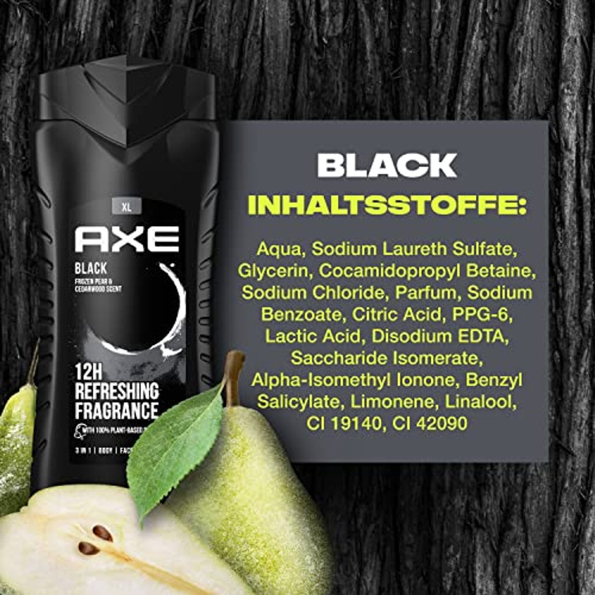 Axe 3-in-1 douchegel & shampoo Black XL 4 stuks – Axe