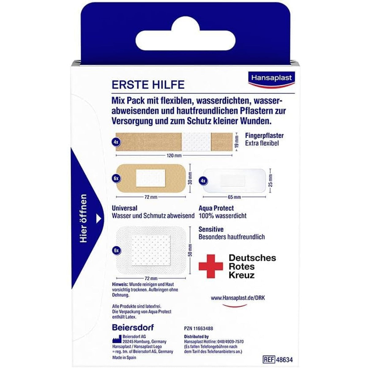 Hansaplast Eerste Hulp Pleisters Mix Set 4 x 20 strips – Hansaplast