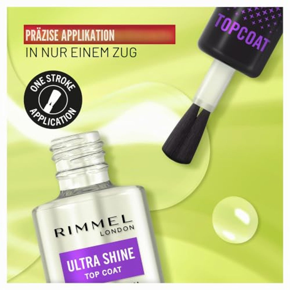 Rimmel London Ultra Shine Top Coat 12 ml - 6 stuks