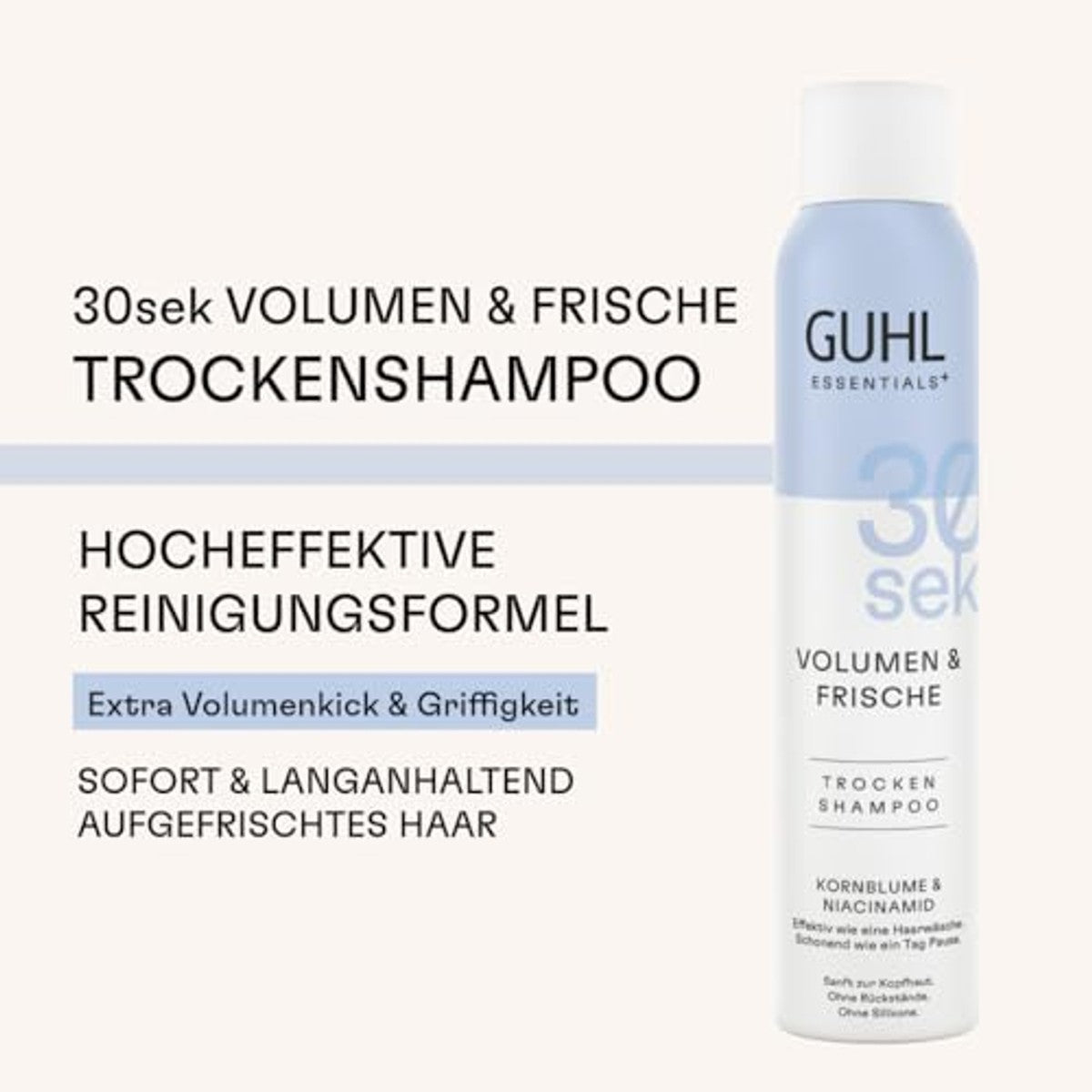 Guhl 30 sek Droge Shampoo Volume & Frisheid 6 x 200 ml - Voordeelverpakking
