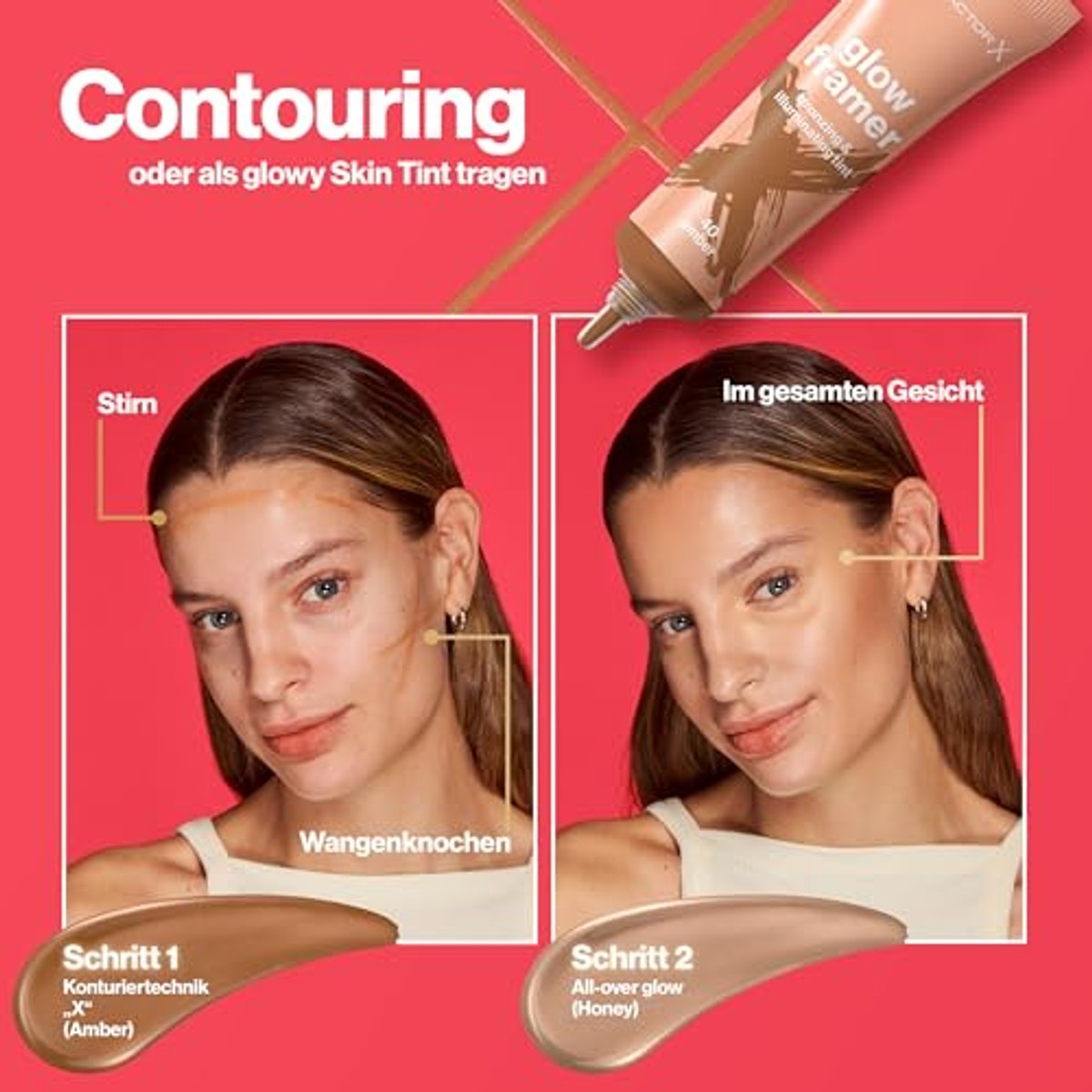 Max Factor Glow Framer kleur 20 Honey – foto 6