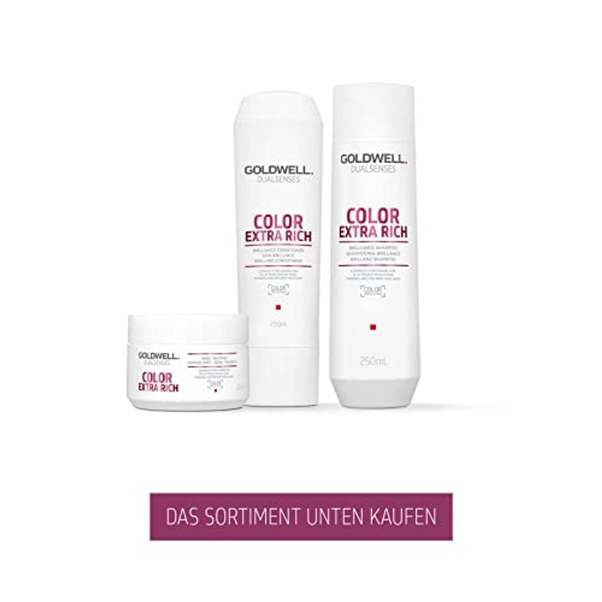 Goldwell Dualsenses Color Extra Rich Brillanz Shampoo voor Krachtig tot Weerbarstig Haar 250 ml - 3-pack