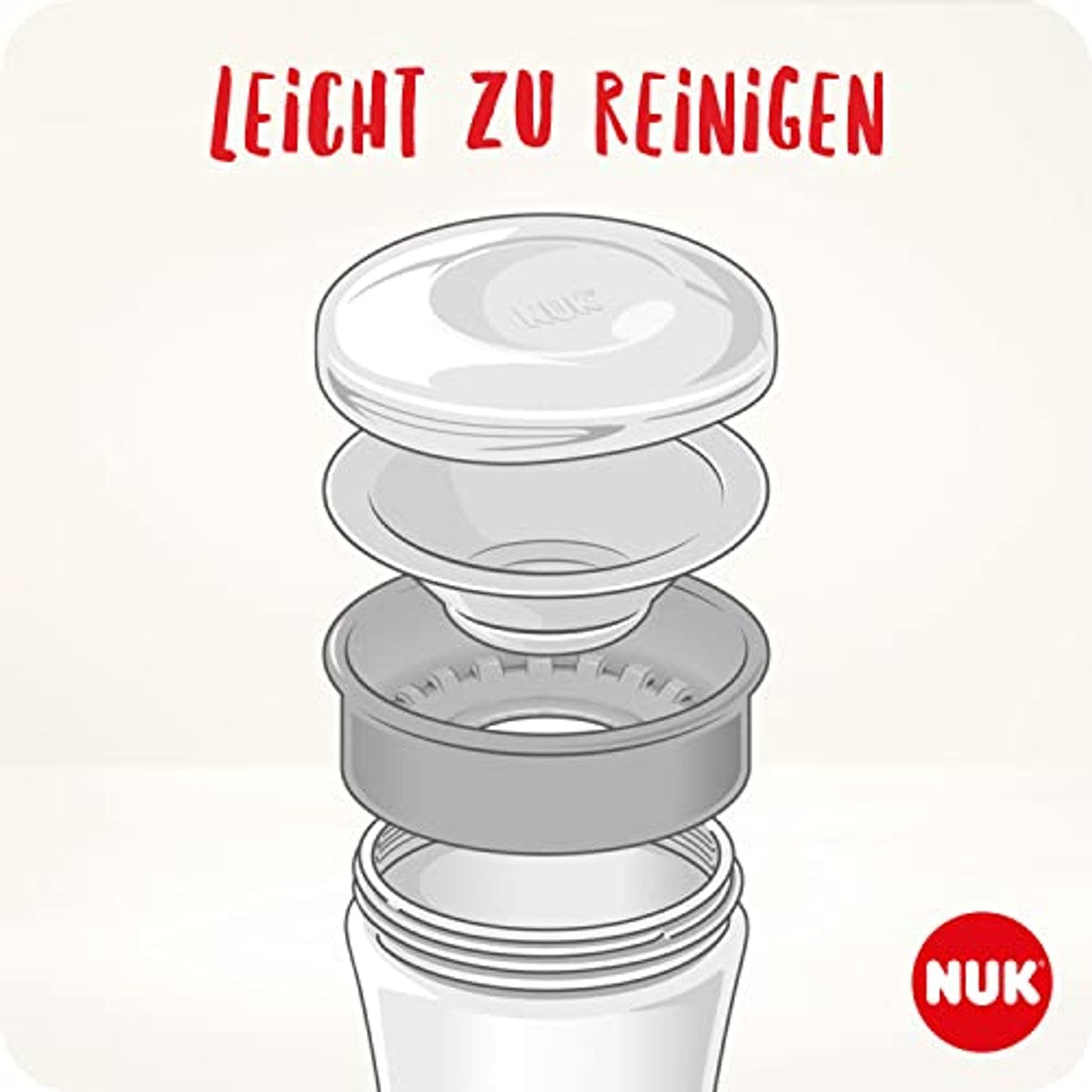NUK Magic Cup drinkbeker 230 ml blauwe egel 3 x 230 ml - Voordeelverpakking – foto 6