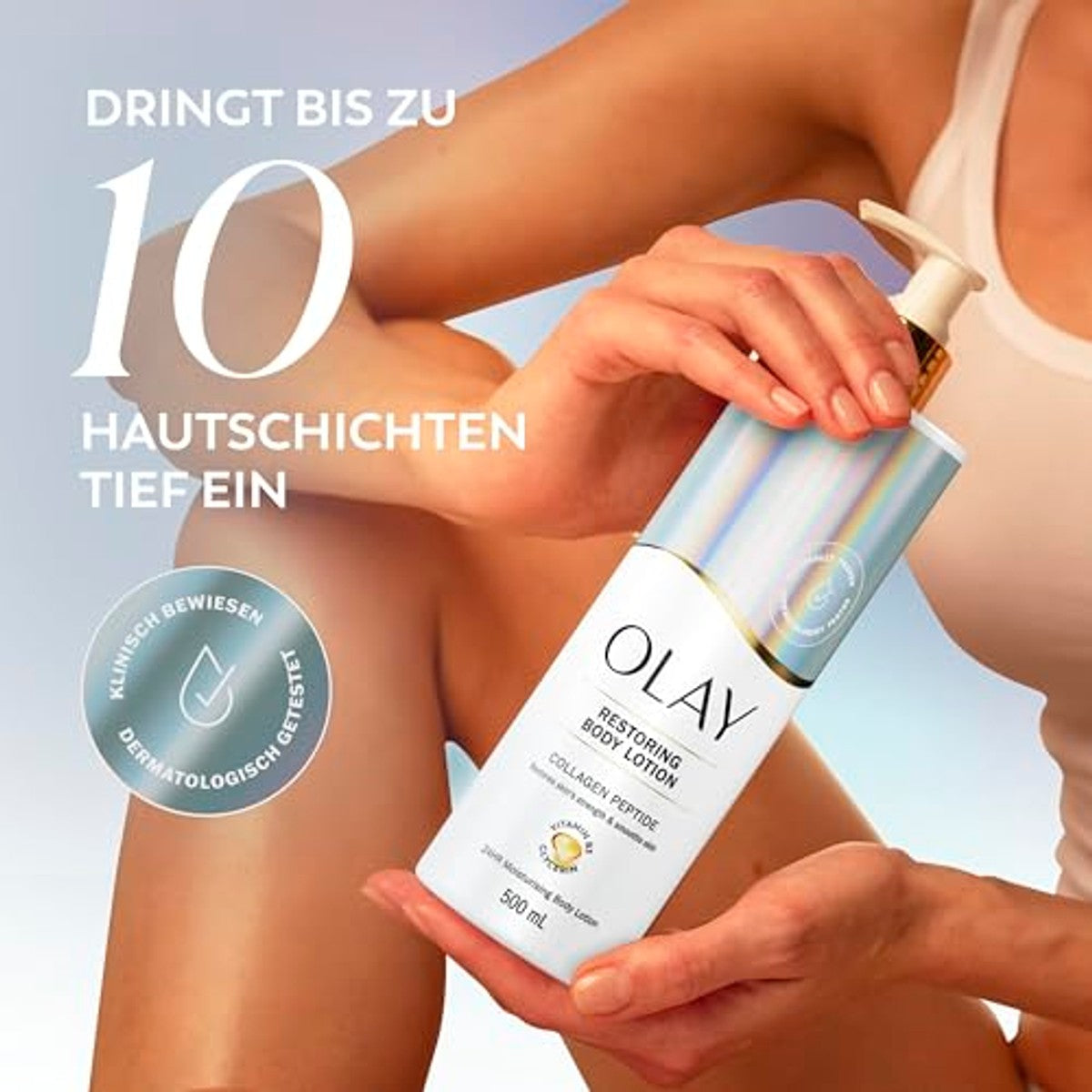Olay Collageenpeptide herstellende bodylotion 3 x 500 ml - Voordeelverpakking
