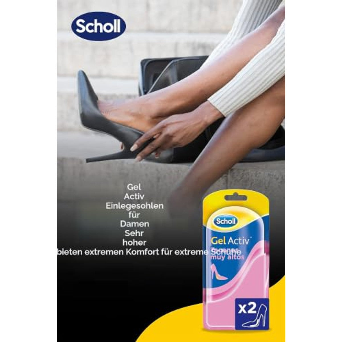 Dr. Scholl's Gel Activ Plant Tacon Muy Alto - 3-pack