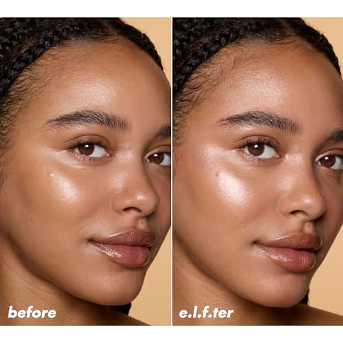 e.l.f. Halo Glow Silky Powder Highlighter, langhoudende, stralende afwerking met micro-glans, brokkelt niet, veganistisch en dierproefvrij, Blush Money – e.l.f.