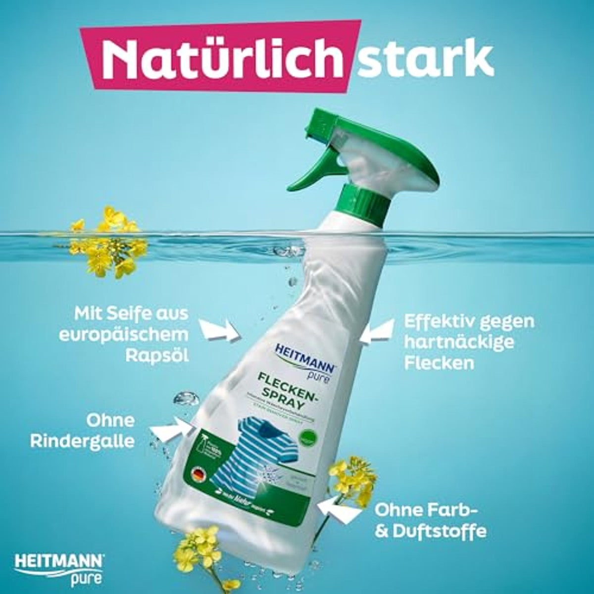 HEITMANN pure Vlekspray 6 x 250 ml - Voordeelverpakking – foto 6