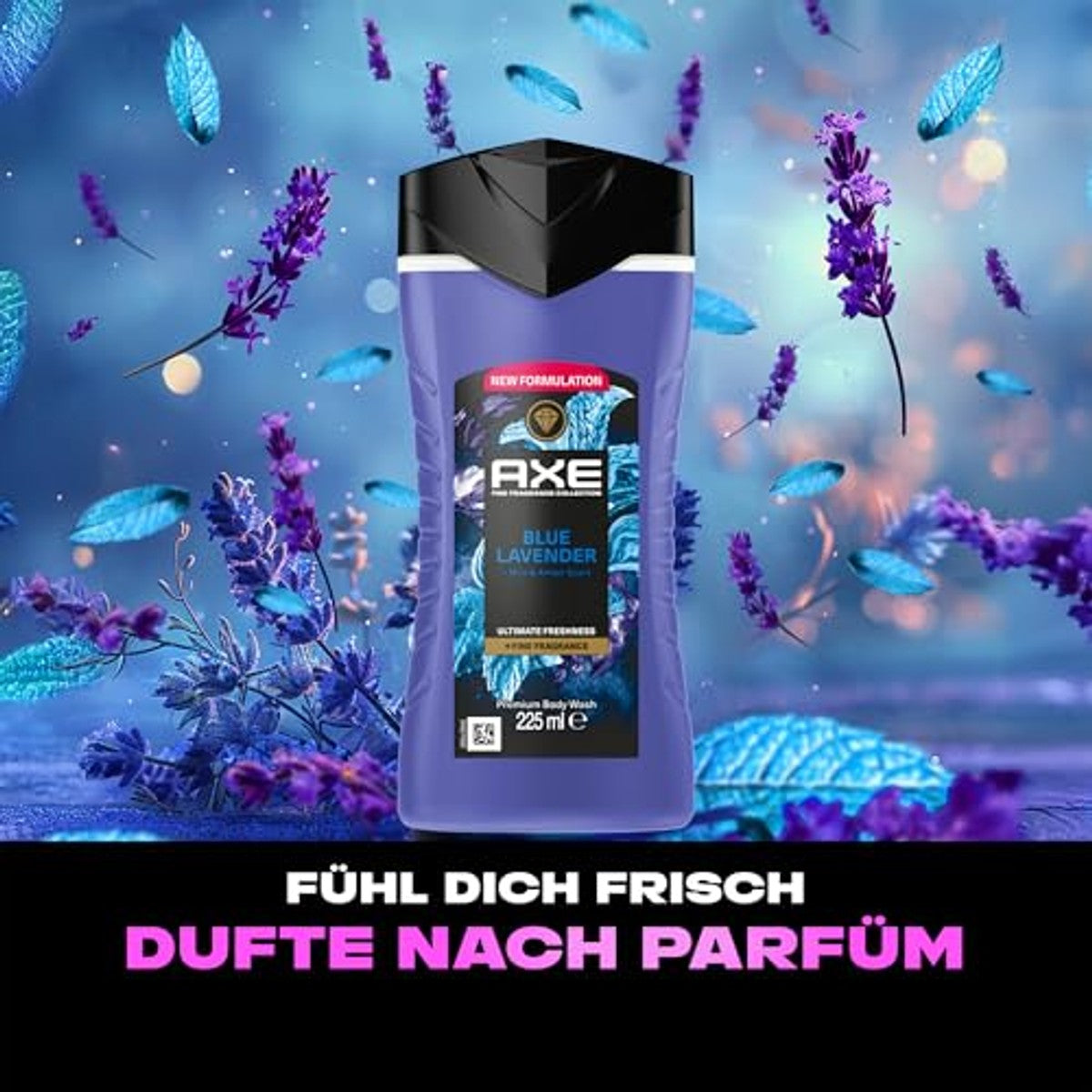 Axe Fine Fragrance Blue Lavender Premium Body Wash 3 x 225 ml - Voordeelverpakking