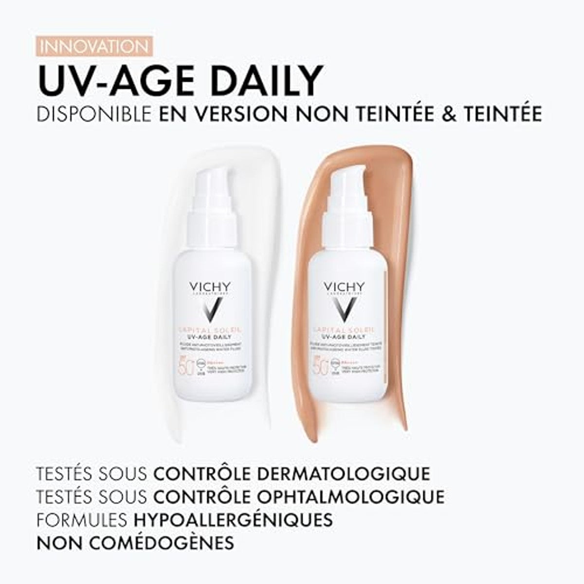 Vichy Capital Soleil UV-Age Daily Getinte Anti-Aging Zonnefluïde SPF 50+, 40 ml - 6-pack