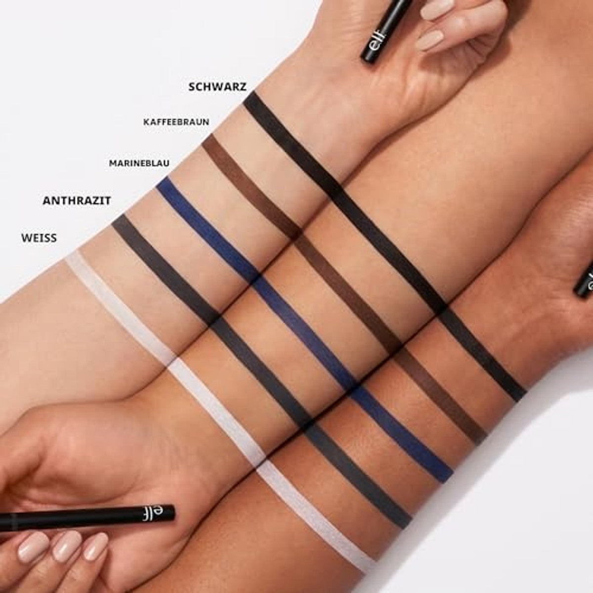 e.l.f. No Budge Intrekbare Eyeliner Zwart 0,18 g - 3 stuks