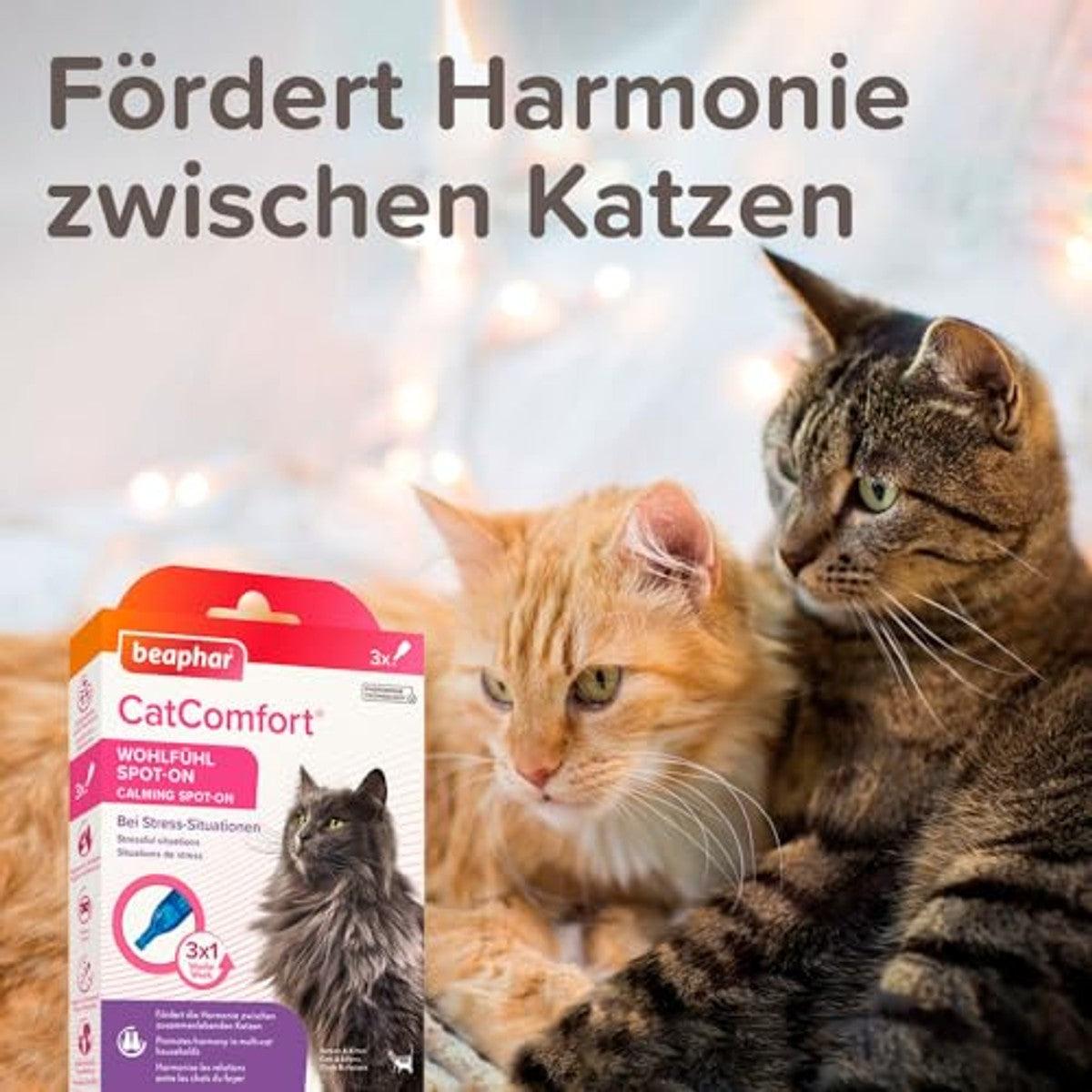 Beaphar CatComfort Spot-On kalmerend voor katten, 3 x 0,55 ml - 6-pack