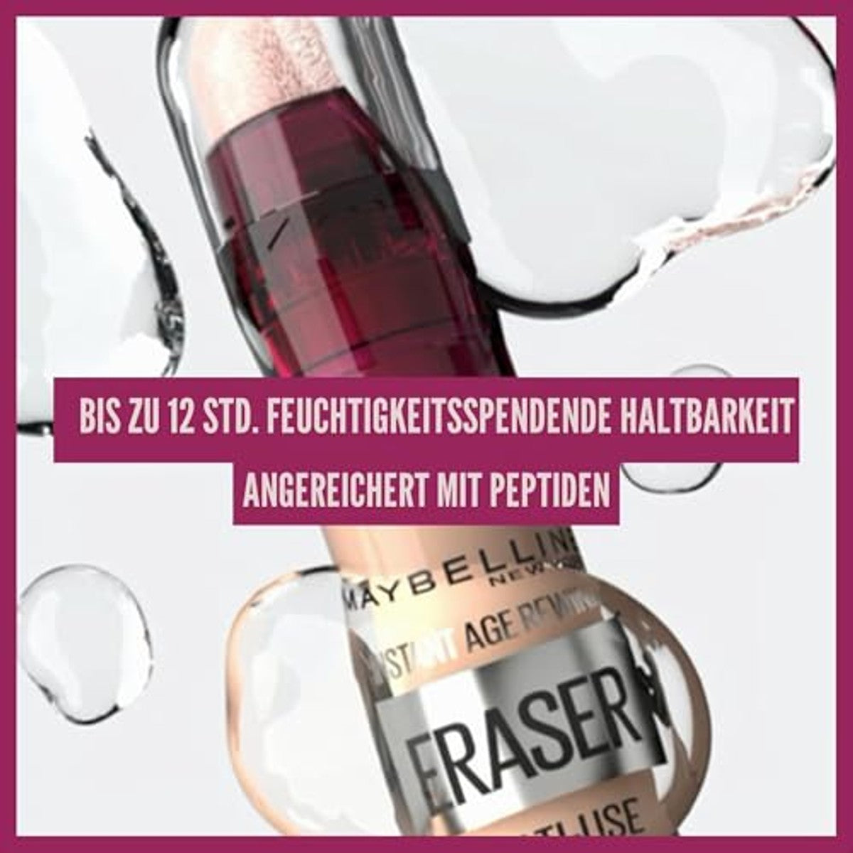 Maybelline New York Eraser Eye, kleurcorrecting concealer, neutraliseert blauwe tinten en hyperpigmentatie, natuurlijke soft-focus afwerking, dermatologisch getest en geschikt voor de gevoelige huid, – MAYBELLINE