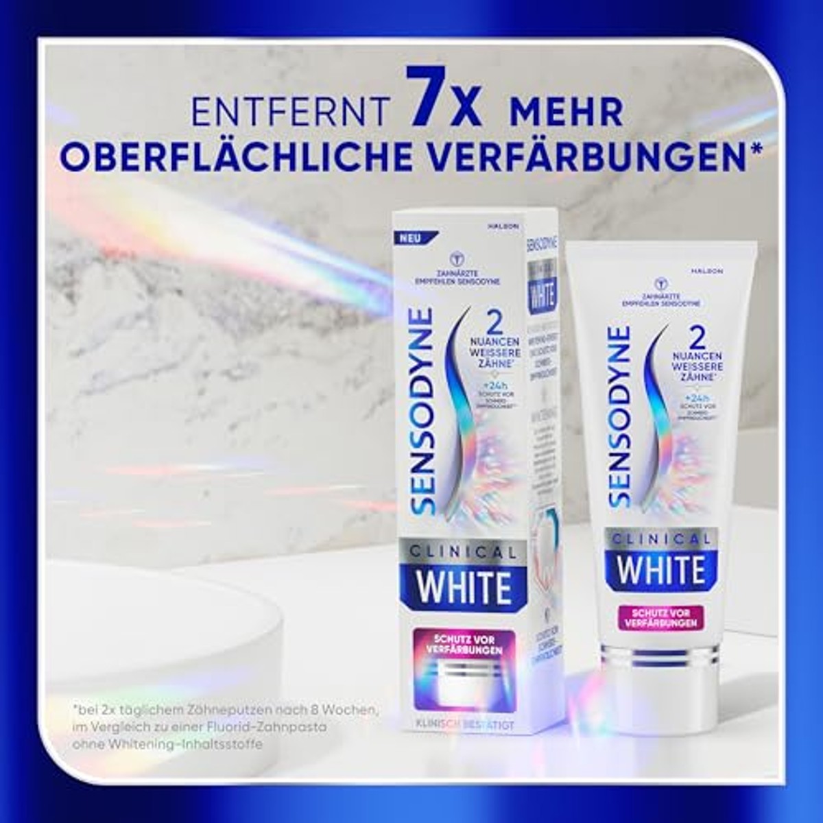Sensodyne Clinical White Tandpasta 6 x 75 ml - Voordeelverpakking