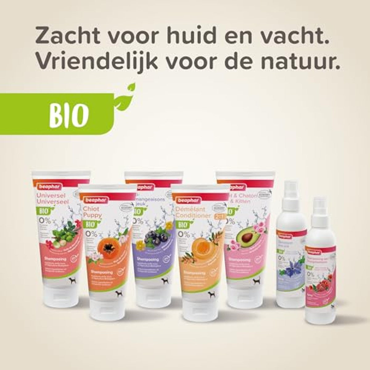 Beaphar ECOCERT Droge shampoo voor honden en katten, bevat aloë vera, bourretcholie en biologische munt, pH-neutraal, zonder parabenen, siliconen, kleuren, alcohol, 200 ml – beaphar