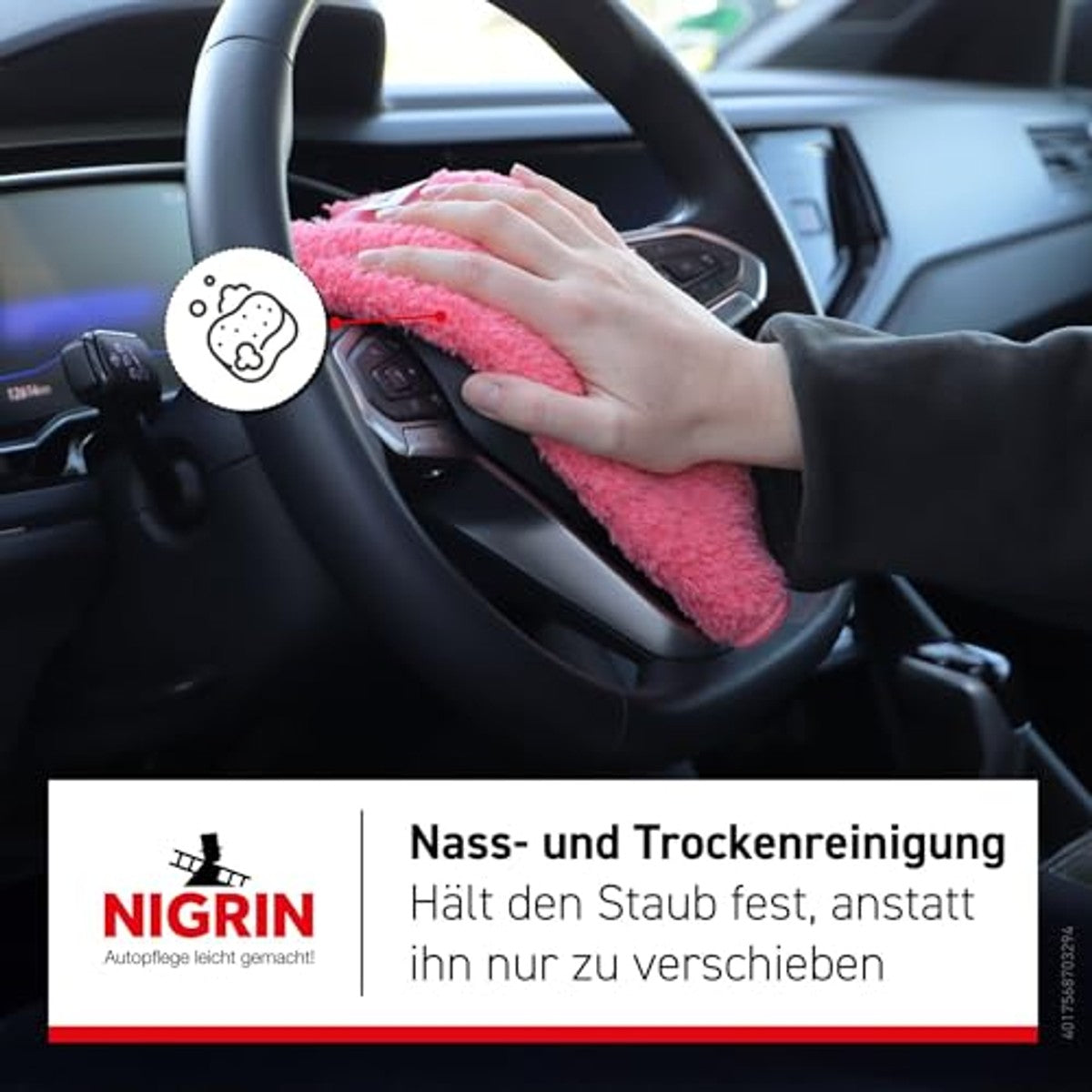 NIGRIN Stofdoek koraal 6 x 1 stuk - Voordeelverpakking