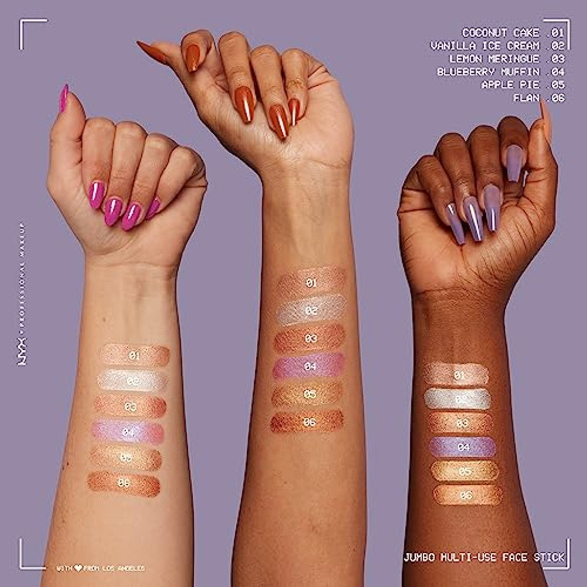 NYX PROFESSIONAL MAKEUP Jumbo Highlighter Pencil Blueberry Muffin 6 stuks