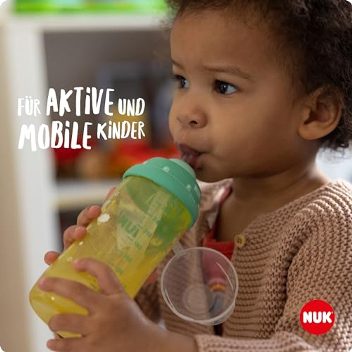 NUK Flexi Cup drinkbeker voor peuters 12+ maanden blauw 6 x 300 ml - Voordeelverpakking