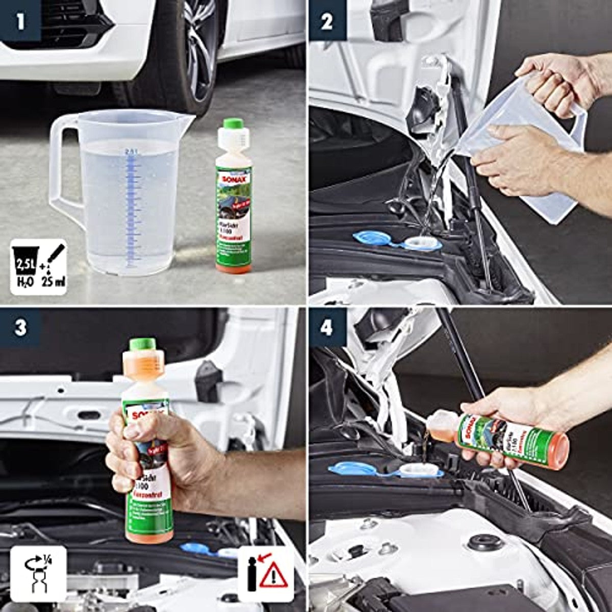 SONAX KlarSicht 1:100 concentraat 250 ml – SONAX