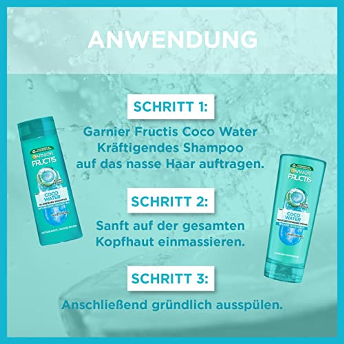 Garnier Fructis Coco Water Shampoo 6 x 250 ml – Garnier