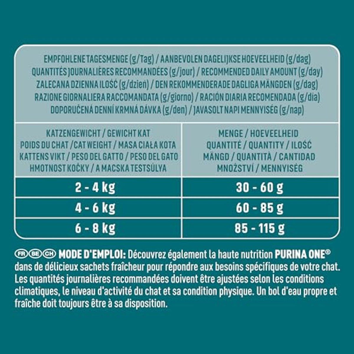 Purina One Bifensis Adult droogvoer kat kip 1 x 9,75 kg - 3-pack