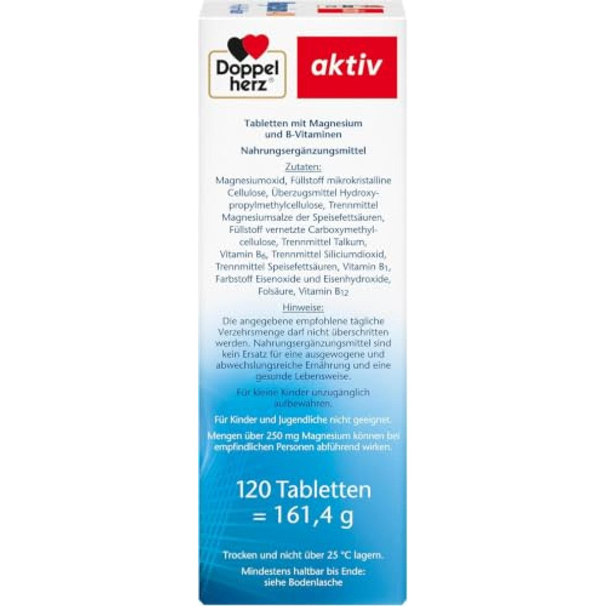 Doppelherz Magnesium 400 + B1 + B6 + B12 + foliumzuur – Doppelherz