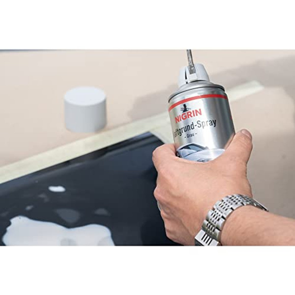 NIGRIN Hechtbasis grijs 6 x 400 ml spuitbus – NIGRIN