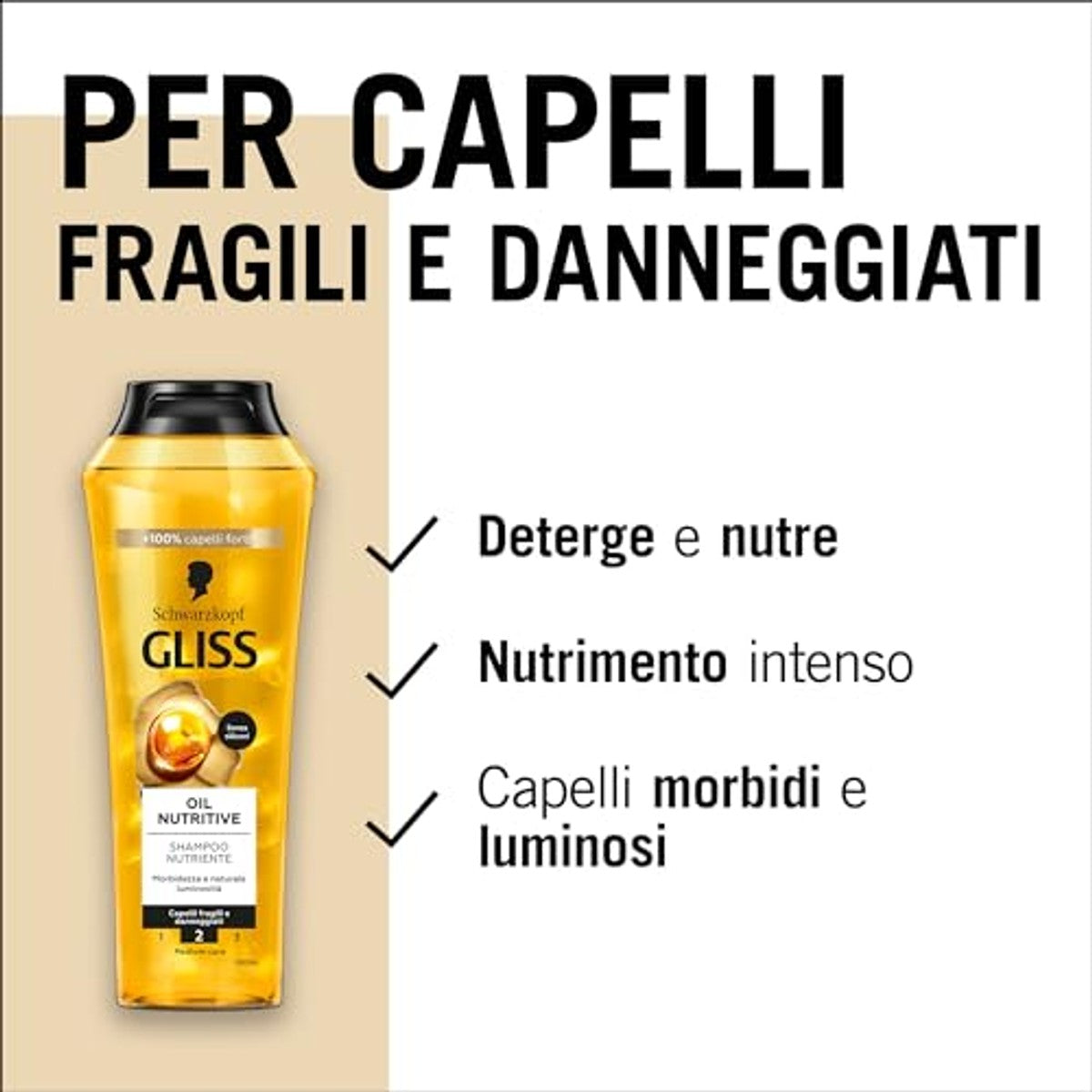 Schwarzkopf Gliss Oil Nutritive Shampoo 6 x 250 ml – Gliss