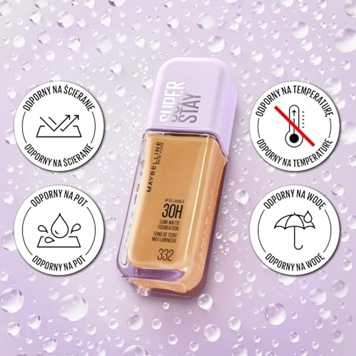 MAYBELLINE Super Stay Lumi Matte Foundation 128 35 ml - 6 stuks