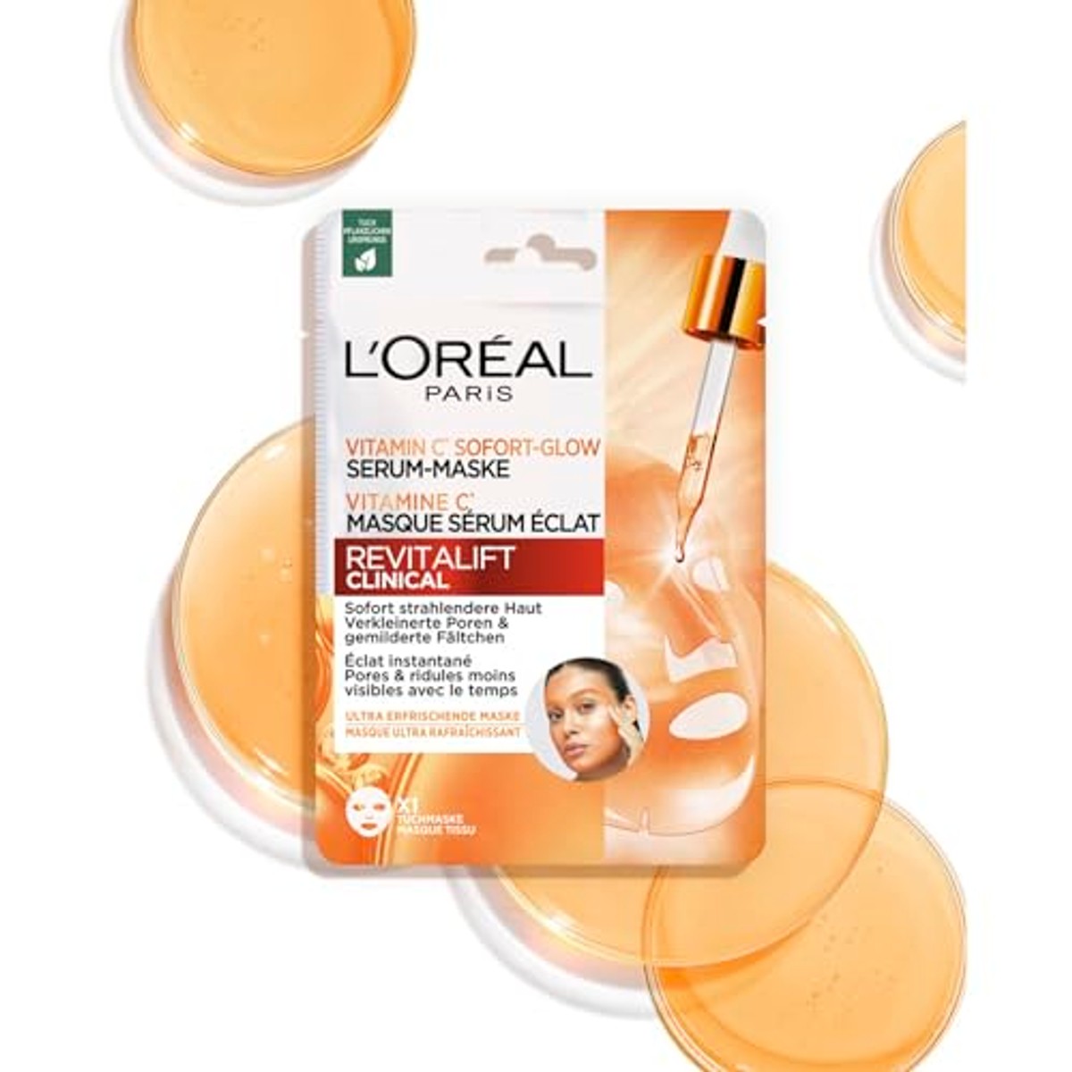 L'Oréal Paris Revitalift Clinical Vitamine C Doekmasker 6 x 26 g – L'Oréal Paris