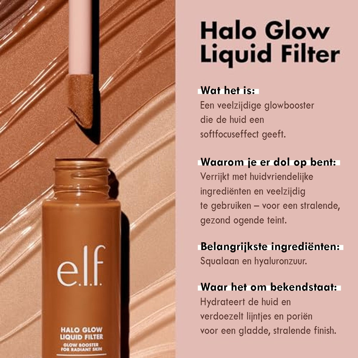 e.l.f. Halo Glow Liquid Filter 0,5 Fair - 3 stuks – foto 6