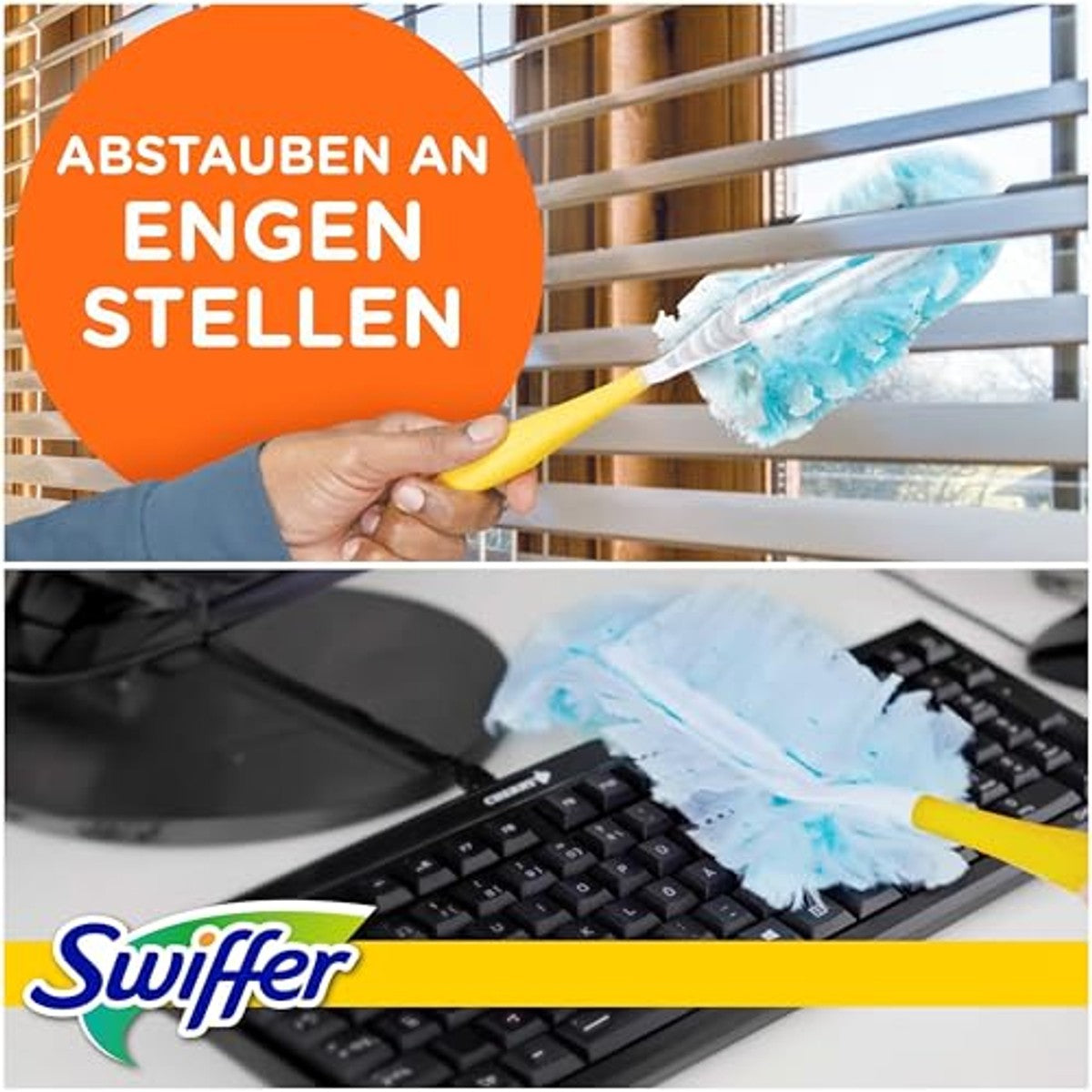 Swiffer Starterset stofmagneten 1 handvat + 1 doek – Swiffer
