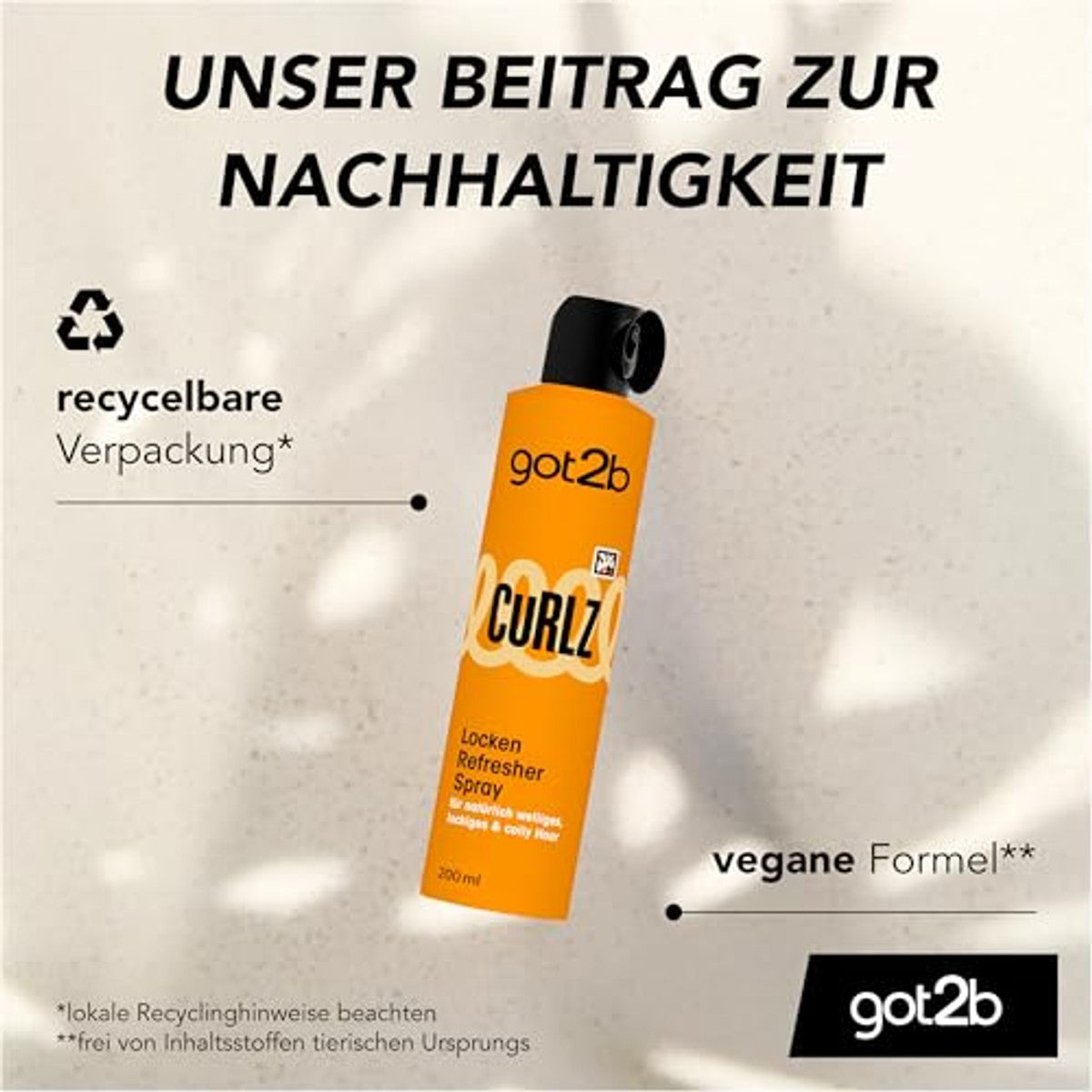 got2b Curlz Krullen Refresher Spray 6 x 200 ml – got2b