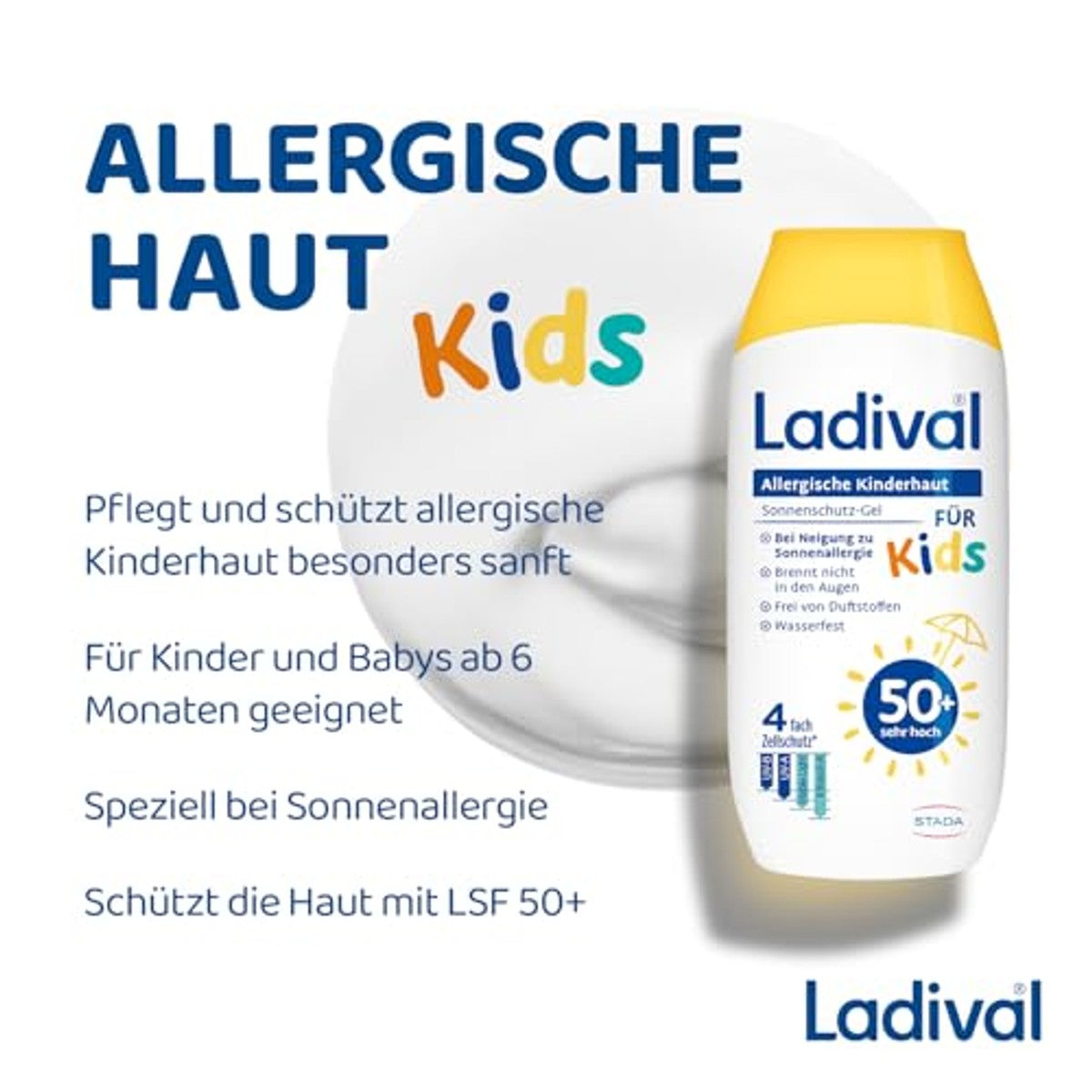 Ladival Allergische kinderhuid zonnebeschermingsgel SPF 50+ 3 x 200 ml - Voordeelverpakking