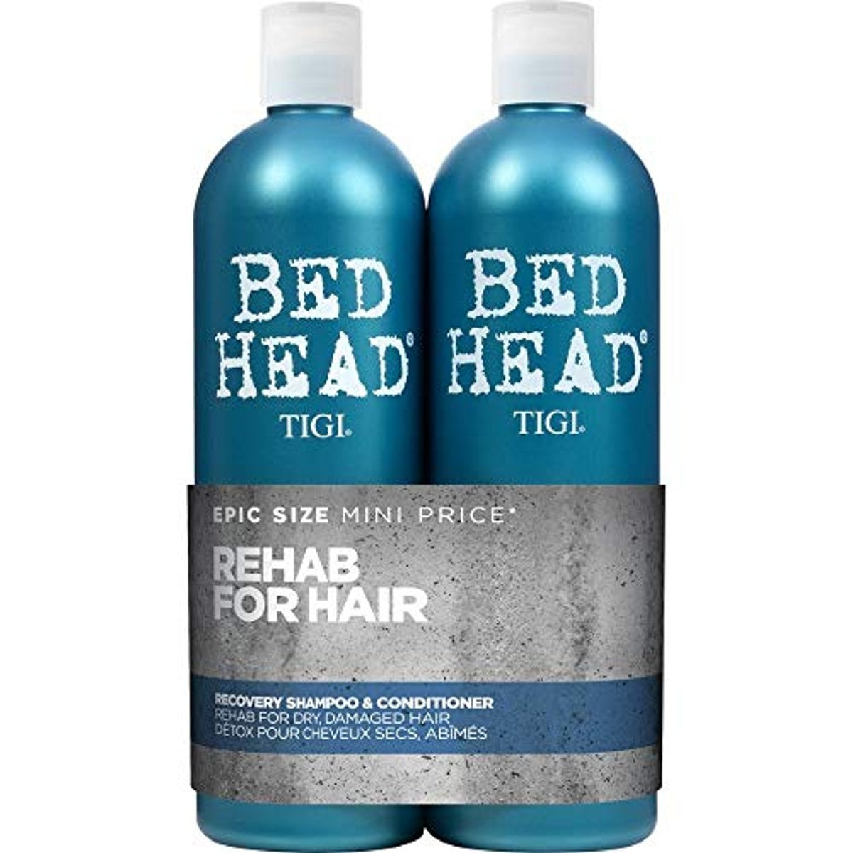 TIGI Bed Head Dumb Blonde Shampoo en Conditioner voor Blond Haar 750 ml 2 Stuks & Urban Antidotes Recovery Shampoo en Conditioner voor Droog Haar 750 ml 2 Stuks - 3-pack