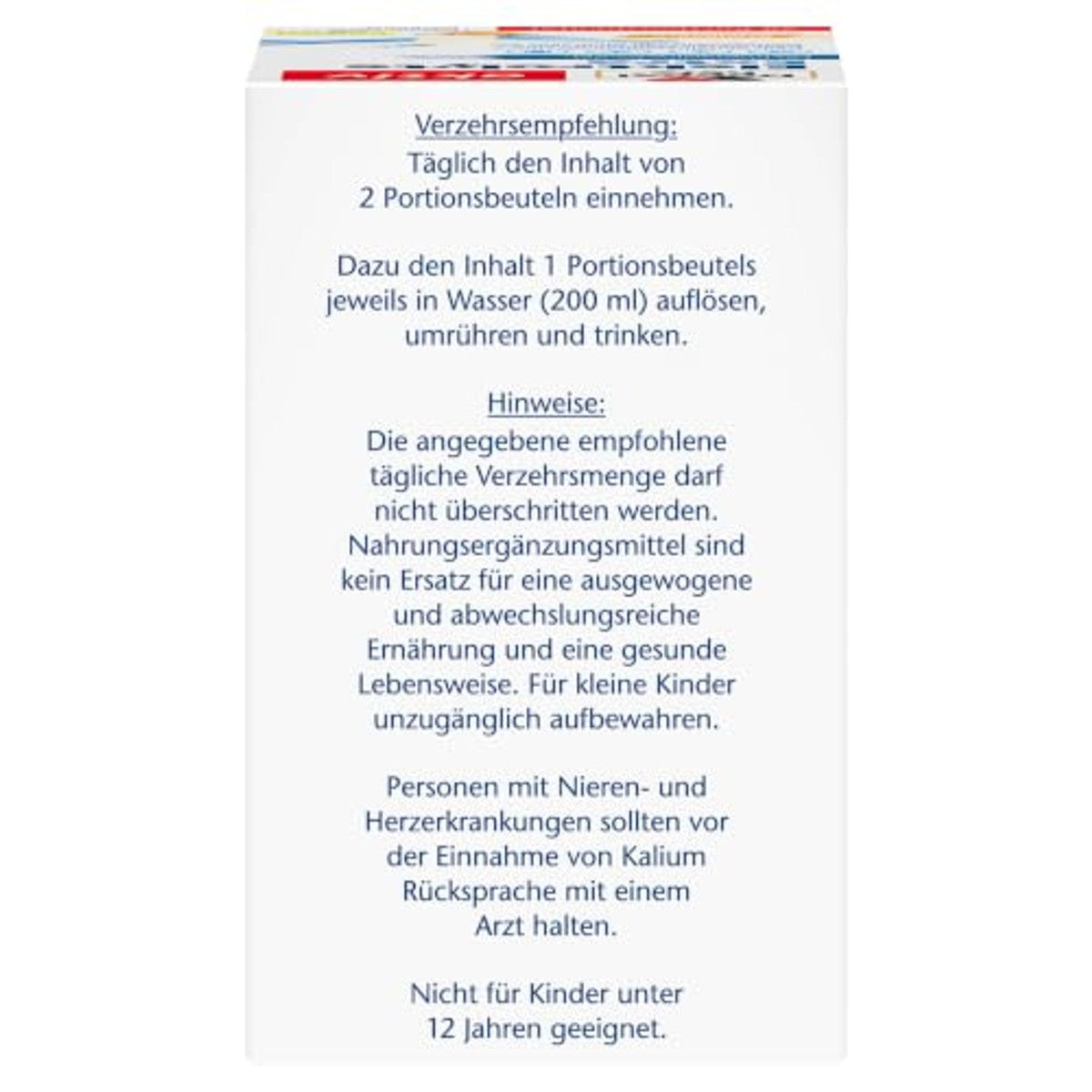 Doppelherz Elektrolyten Extra met Sinaasappelsmaak 20 Portiezakken - 6-pack