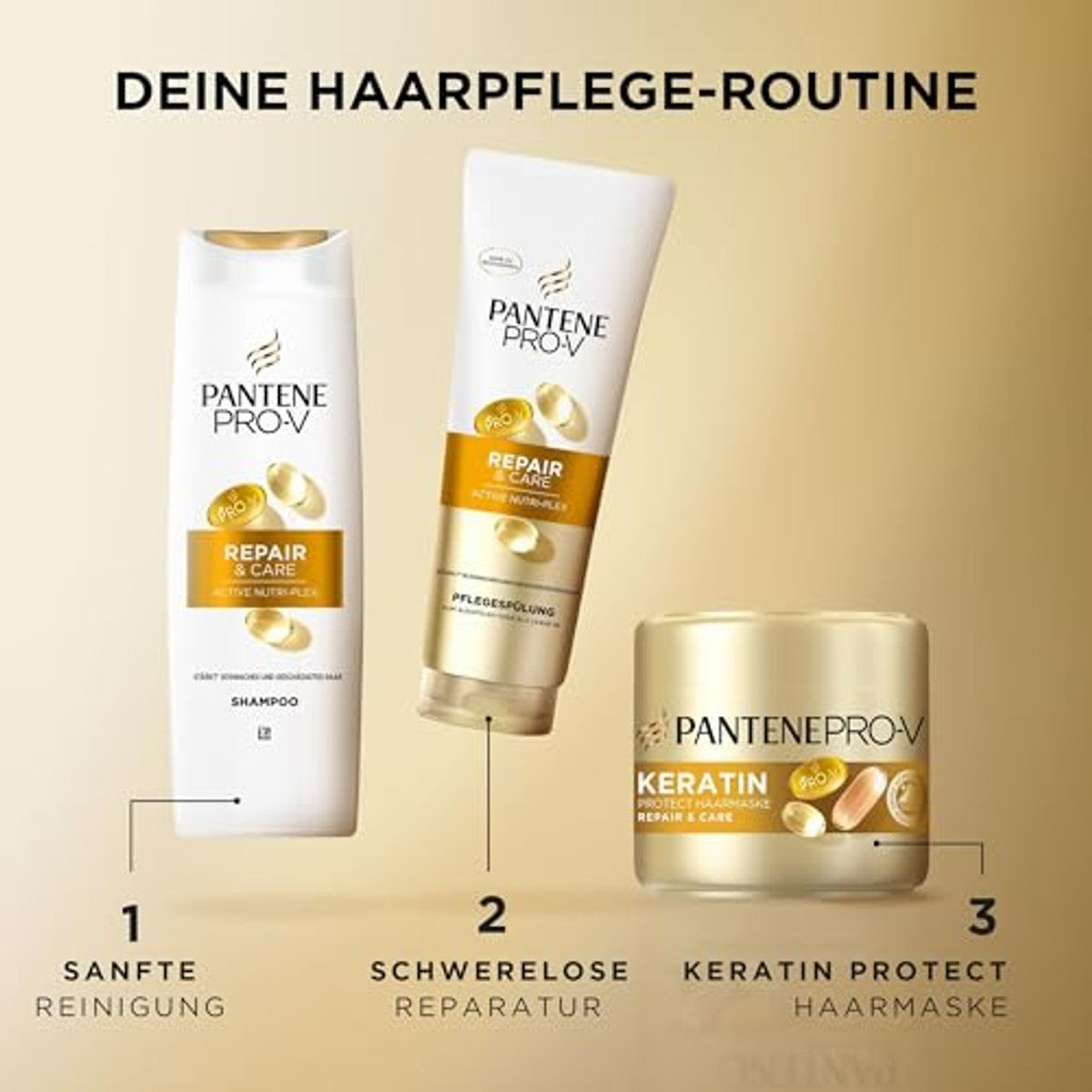 Pantene Pro-V Repair & Care Shampoo 6 x 500 ml - Voordeelverpakking